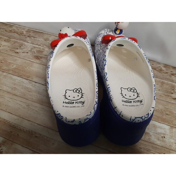 Hello Kitty Siren Crocs 50th Anniversary Womens 8 Chunky Heels Whimsical Funky - Picture 10 of 14